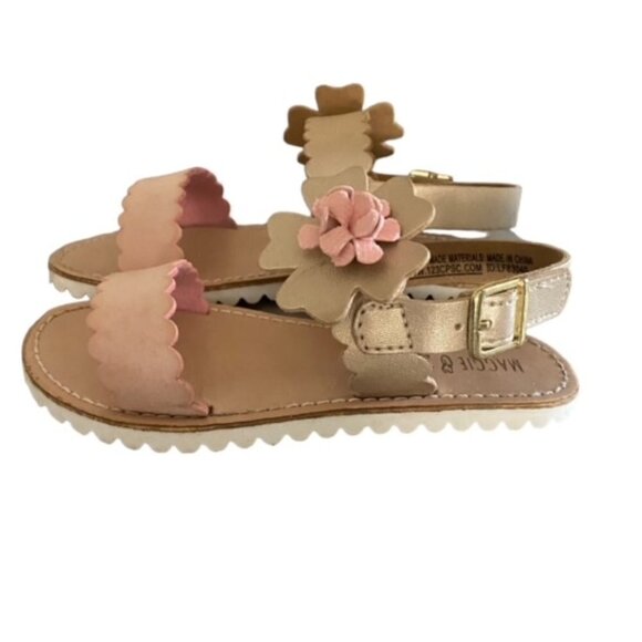 Maggie & Zoe Tan, Gold, White and Pink Sandal 9 - Picture 3 of 7